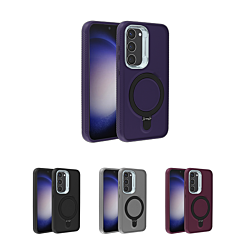 Support Heavy Duty Case with Wireless Charging Kickstand for Galaxy S23 Plus (Only Ground Shipping)