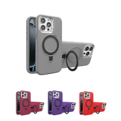 Support Heavy Duty Case with Wireless Charging Kickstand for iPhone 15 Pro Max (Only Ground Shipping)