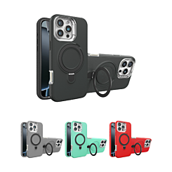 Support Heavy Duty Case with Wireless Charging Kickstand for iPhone 16 Pro (Only Ground Shipping)
