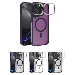 Matte Transparent Camera Stand Case with Wireless Charging for iPhone 13 Pro (Only Ground Shipping)