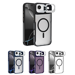 Matte Transparent Camera Stand Case with Wireless Charging for iPhone Air (Only Ground Shipping)