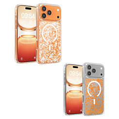 Glitter Transparent Magnetic Cases for iPhone 17 Pro (Only Ground Shipping)