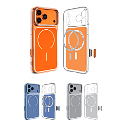 Transparent Magnetic Cases with IC Chip for iPhone 17 Pro Max (Only Ground Shipping)