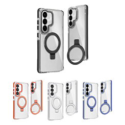 Galaxy S26 Thin Magnetic Clear Case with Camera Stand Kickstand (Only Ground Shipping)