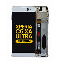 LCD Assembly with Frame for Sony Xperia C6 XA Ultra (F3211 / F3213) (WHITE) (Premium)