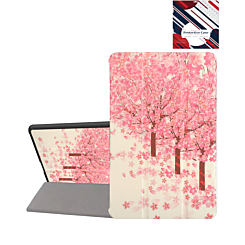 Old Style Notebook Design Case - PINK TREES for Galaxy Tab S9 / Tab S9 FE / Tab S10 FE / Tab S10 Lite (Only Ground Shipping)