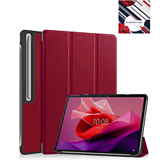 Smart Shockproof Stand Case - RED Tab for Galaxy Tab S9 / Tab S9 FE / Tab S10 FE / Tab S10 Lite (Only Ground Shipping)
