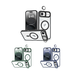 Thin Magnetic Clear Case with Camera Stand & Camera Cover for iPhone Air (Only Ground Shipping)