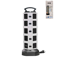 5 Layer Multi Plug Socket Charging Station - 18AC Outlets 2 USB Ports/ 2 TYPE-C Ports (Only Ground Shipping)