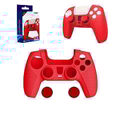 Dobe Controller Silicon Case (RED) for PlayStation 5 (Dual Sense) Wireless Controller (Only Ground Shipping)