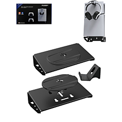 Dobe 3in1 Wall Mount Bracket + Headset Hook + Controllers Hooks for PlayStation 5 / 5 Slim (Only Ground Shipping)