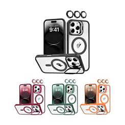 Transpalet Silicone case & Camera stand with Camera Lens for iPhone 16 Pro (Only Ground Shipping)