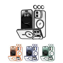 Transpalet Silicone case & Camera stand with Camera Lens for iPhone 16 (Only Ground Shipping)