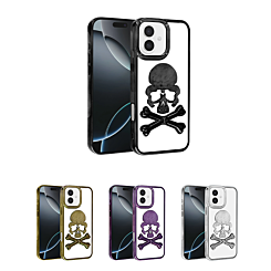 Transparent Skull Design Case for iPhone 16 (Only Ground Shipping)