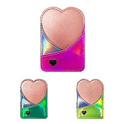 Universal Back Phone Heart Design Leather Card Slot