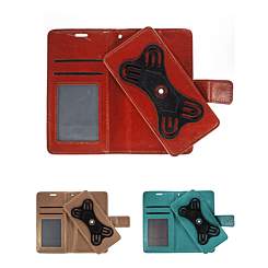 UWC-Large (5.2"-5.5") Universal Wallet Case with 360 Degree Rotating Swivel Stand
