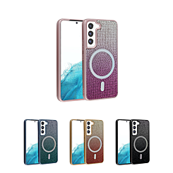 Wireless Charging Bling Diamond Crystal Case for Galaxy S23 Plus (Only Ground Shipping)
