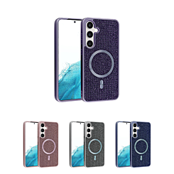 Wireless Charging Bling Diamond Crystal Case for Galaxy S24 / S25 (Only Ground Shipping)