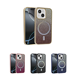 Wireless Charging Bling Diamond Crystal Case for iPhone 13 / 14 (Only Ground Shipping)