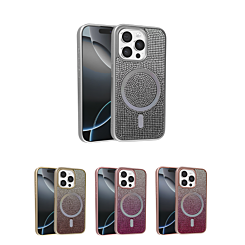 Wireless Charging Bling Diamond Crystal Case for iPhone 14 Pro Max (Only Ground Shipping)