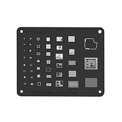 WYLIE CPU BGA Reballing Stencil for iPhone 11 Series (Black) (Not Returnable)