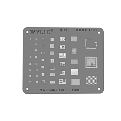 WYLIE BGA Reballing Stencil for iPhone 11 / 11P / 11PM (Silver) (Not Returnable)