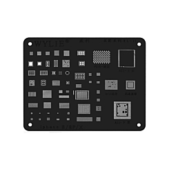 WYLIE CPU BGA Reballing Stencil for iPhone 8 / 8 Plus / X (Black) (Not Returnable)