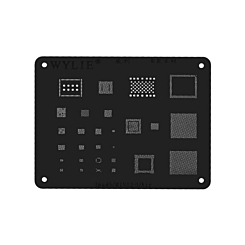 WYLIE CPU BGA Reballing Stencil for iPad 5 / Mini 2 / Mini 3 / Air (Black) (Not Returnable)
