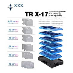 XinZhiZao TR 35-in-1 Middle Layer BGA Reballing Stencil Platform Set for iP X to 17PM (Only Ground Shipping)