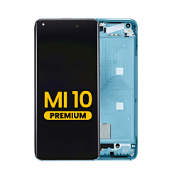 Xiaomi Mi 10 5G OLED Assembly with Frame (Coral Green) (Premium)