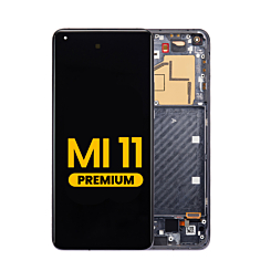 OLED Assembly with Frame for Xiaomi Mi 11 (BLACK) (Premium)