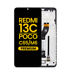 LCD Assembly with Frame for Xiaomi Redmi 13C / Poco C65 / Poco M6 (Premium)