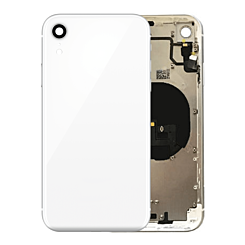 Grab the wholesale deals on the Back Housing Frame with Small Components Pre-Installed for iPhone XR in white, without logo.