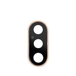 Buy the gold back camera lens with bracket for iPhone XS Max and XS.