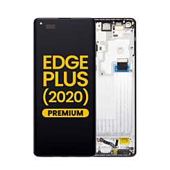 LCD Assembly with Frame for Motorola Moto Edge Plus (XT2061-3) (BLACK) (Premium)