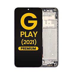 LCD Assembly with Frame for Motorola Moto G Play (XT2093 / 2021) (GRAY) (Premium)
