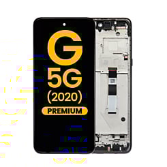 LCD Assembly with Frame for Motorola Moto G 5G (XT2113-3 / 2020) (VOLCANIC GRAY) (Premium)