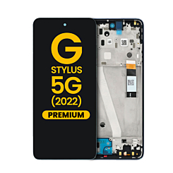 LCD Assembly with Frame for Motorola Moto G Stylus 5G 2022 (XT2215-4 / 2022) (STEEL BLUE) (Premium)