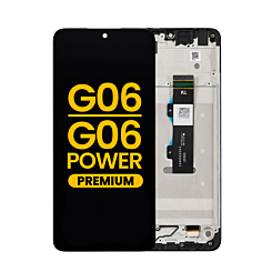 LCD Assembly with Frame for Motorola Moto G06 (XT2535-1 /2025) / G06 Power (XT2535-10 /2025) (Premium)