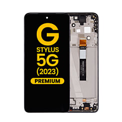 LCD Assembly with Frame for Moto G Stylus 5G 2023 (XT2315-5 / 2023) (COSMIC BLACK) (Premium)