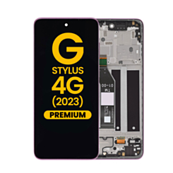 LCD Assembly with Frame for Motorola Moto G Stylus 4G (XT2317-2 / 2023) (PINK) (Premium)