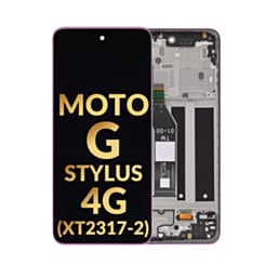 LCD Assembly with Frame for Motorola Moto G Stylus 4G (XT2317-2 / 2023) (PINK) (Premium)