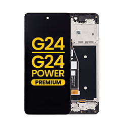 LCD Assembly with Frame for Motorola Moto G24 (XT2423 / 2024) / G24 Power (XT2425-1 / 2024) (Premium)