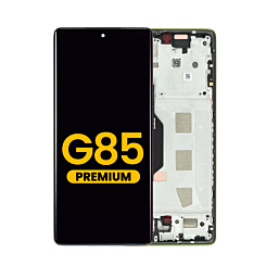 OLED Assembly with Frame for Motorola Moto G85 (XT2427-3 / 2024) (OLIVE GREEN) (Premium)  