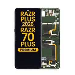 OLED Assembly With Frame For Motorola Razr+ 2026 / Razr 70+ (XT2659-3 / 2026) (Mountain View) (Premium)