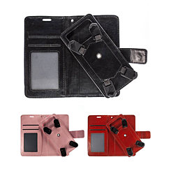 YUW-Large (5.2"-5.5") Universal Wallet Case with 360 Degree Rotating Swivel Stand