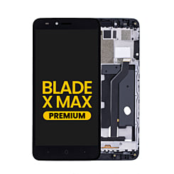 LCD Assembly with Frame for ZTE Blade X Max (Z983) (BLACK) (Premium)