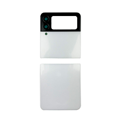 Back Glass for Galaxy Z Flip 3 F711 (2 Piece Set) (NO LOGO) (WHITE)