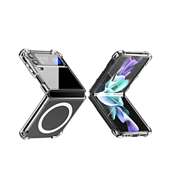 Galaxy Z Flip 4 Wireless Charging Clear Case (Full Bottom Close) (Only Ground Shipping)