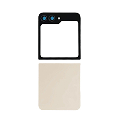 Back Glass for Galaxy Z Flip 5 F731 (NO LOGO) (CREAM)